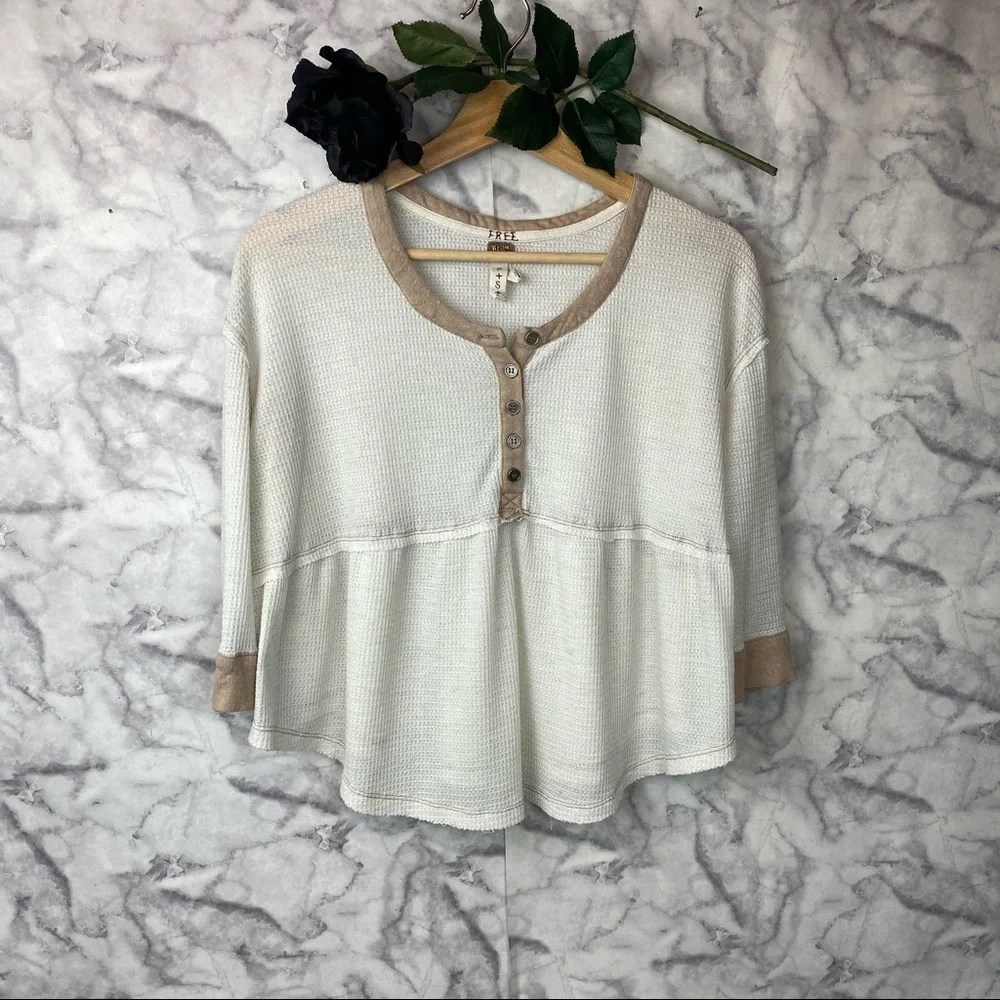Free People We The Free Cropped Thermal Top